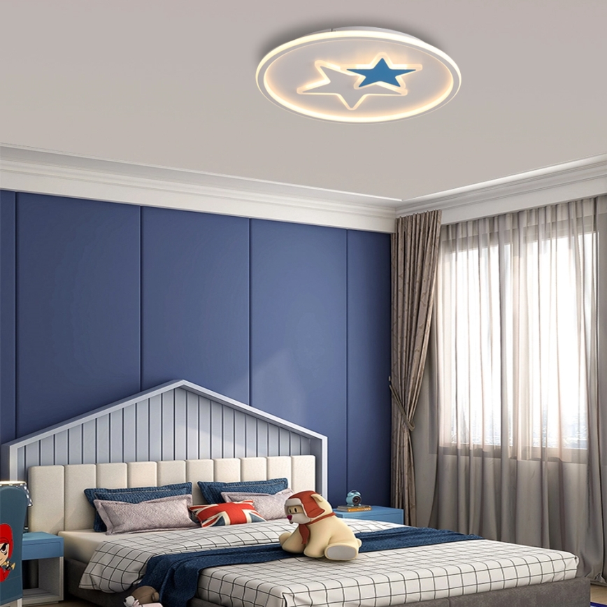 Brilagi - STARS Kids' LED Ceiling Light, 35W/230V, Ø 53 cm