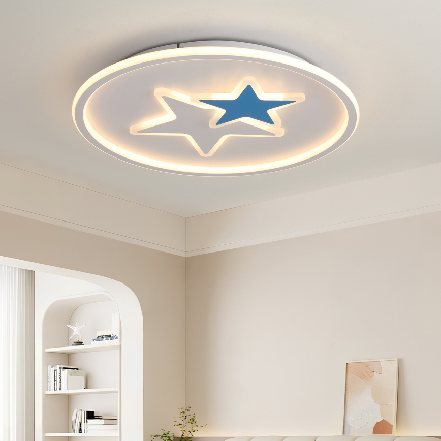 Brilagi - STARS Kids' LED Ceiling Light, 35W/230V, Ø 53 cm