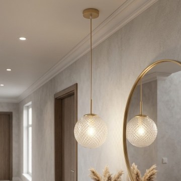 BRILAGI - STELLA cable pendant light 1xE27/60W/230V Ø 18 cm beige/gold