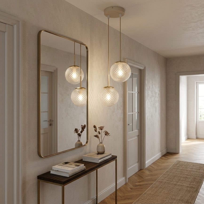 BRILAGI - STELLA Cable-Suspended Chandelier 2xE27/60W/230V Beige/Gold