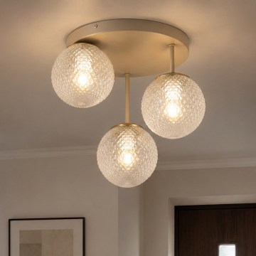 BRILAGI - STELLA Flush-Mount Chandelier 3xE27/60W/230V Beige/Gold