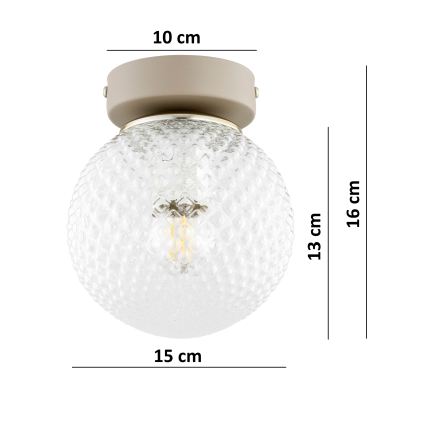 BRILAGI - STELLA spotlight 1xE27/60W/230V beige/gold