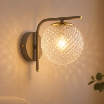 Brilagi - STELLA Wall Lamp 1xE27/60W/230V beige/gold