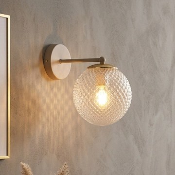 Brilagi - STELLA Wall Light 1xE27/60W/230V Beige/Gold