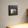 Brilagi - STEP LIGHT LED Staircase Light, 1.5 W, 230 V, IP44, Black