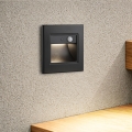 Brilagi - STEP LIGHT LED staircase light with sensor LED/1,5W/230V IP44 black