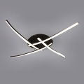 Brilagi - STRIPES LED Ceiling Light 32W/230V 60x60 cm Black