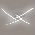 Brilagi - STRIPES LED Ceiling Light 32W/230V, 60x60 cm, Silver