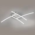Brilagi - STRIPES LED Ceiling Light 32W/230V, 69 x 69 cm, Silver
