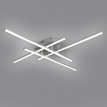 Brilagi - STRIPES LED Ceiling Light 37W/230V 68x68 cm Silver