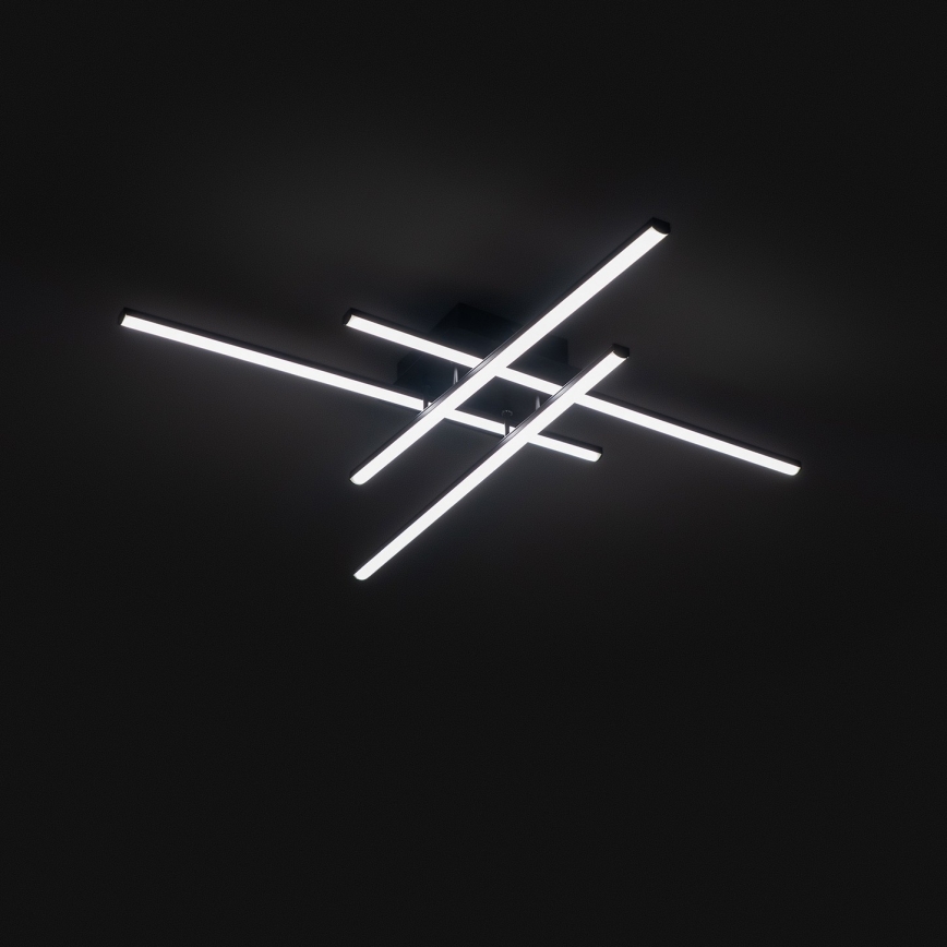 Brilagi - STRIPES LED Ceiling Light 37W/230V 68x68 cm Black