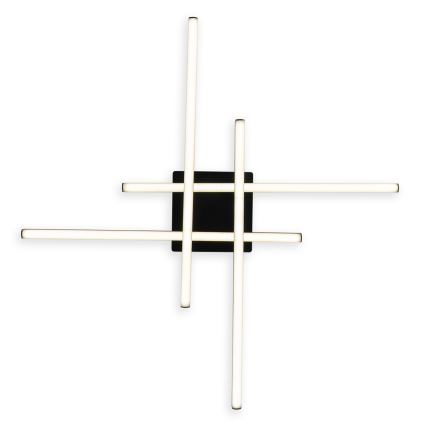 Brilagi - STRIPES LED Ceiling Light 37W/230V 68x68 cm Black