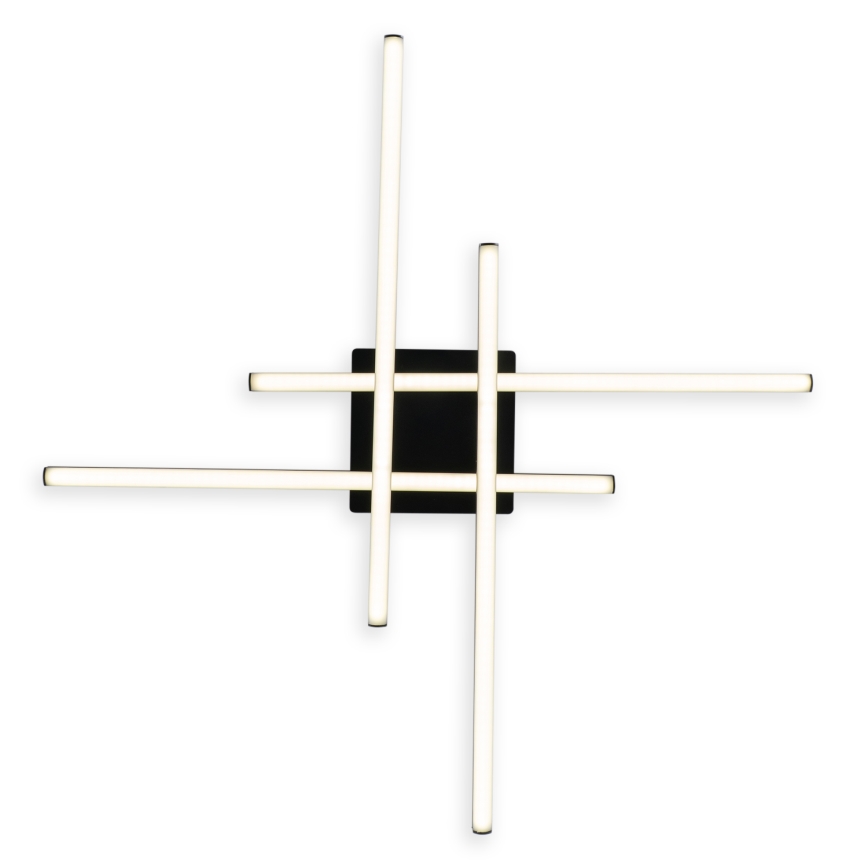 Brilagi - STRIPES LED Ceiling Light 37W/230V 68x68 cm Black