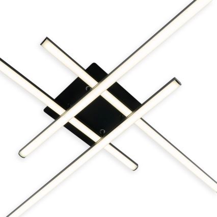 Brilagi - STRIPES LED Ceiling Light 37W/230V 68x68 cm Black