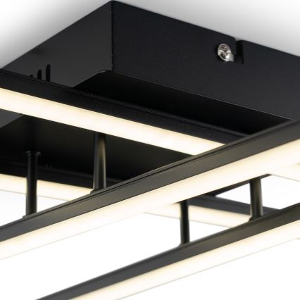 Brilagi - STRIPES LED Ceiling Light 37W/230V 68x68 cm Black