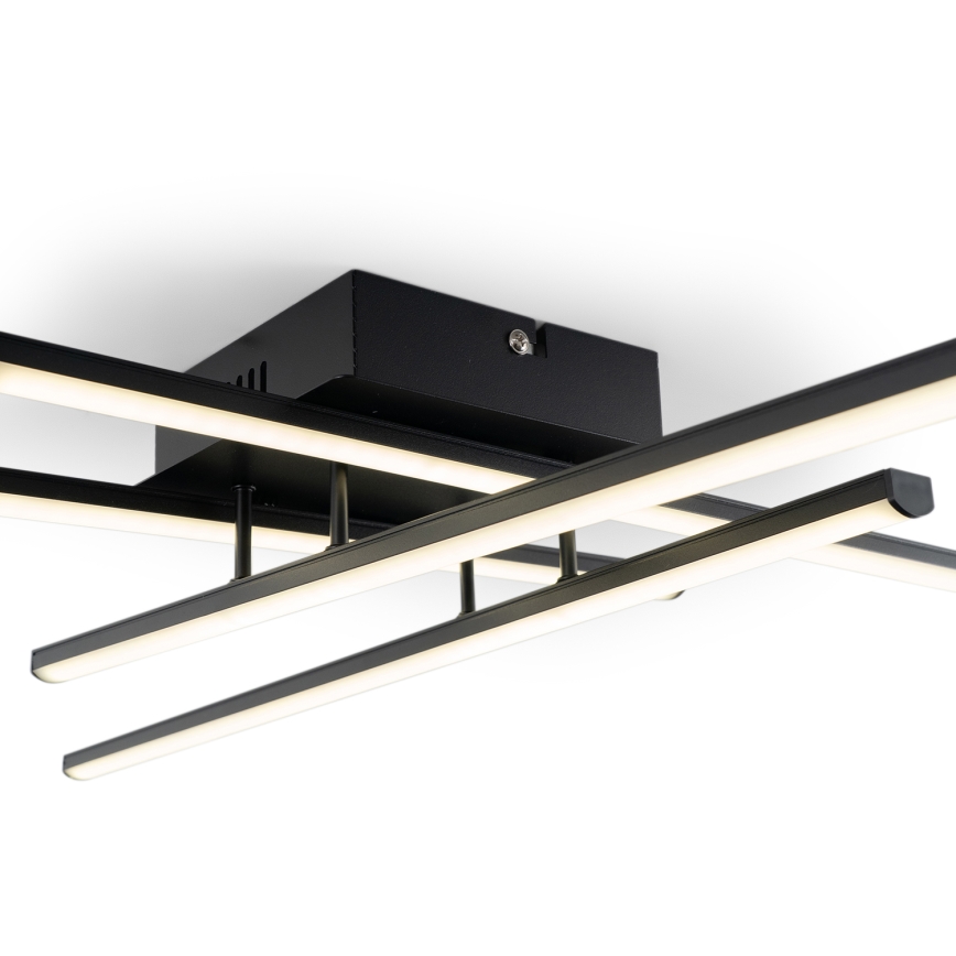 Brilagi - STRIPES LED Ceiling Light 37W/230V 68x68 cm Black