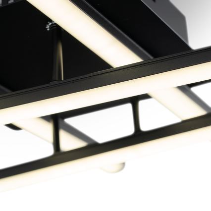 Brilagi - STRIPES LED Ceiling Light 37W/230V 68x68 cm Black