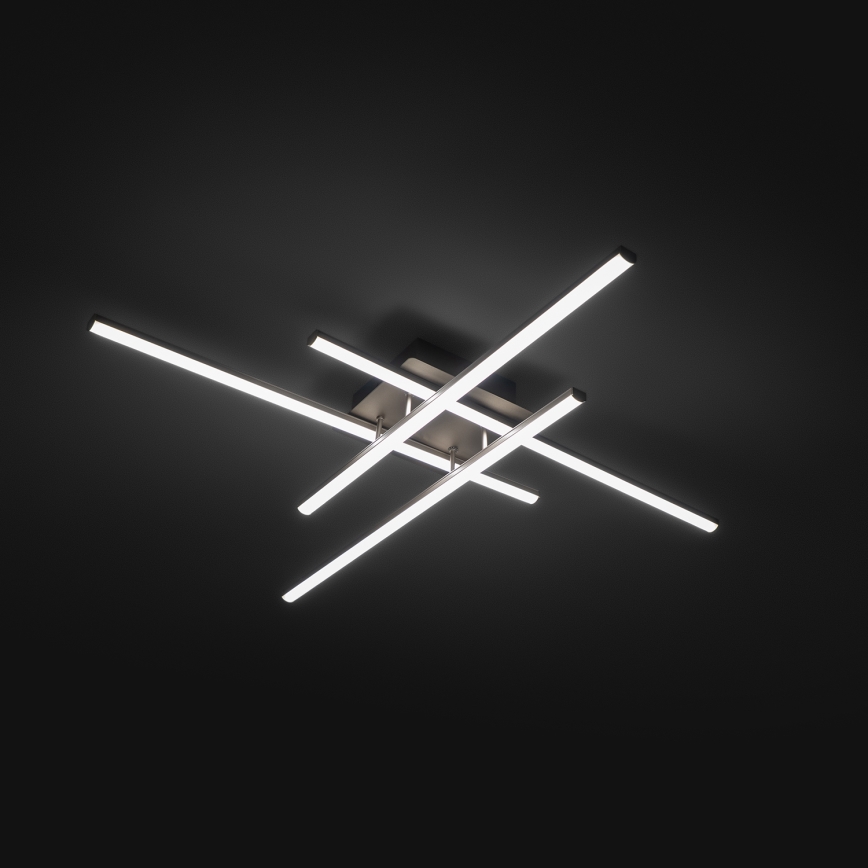 Brilagi - STRIPES LED Ceiling Light 37W/230V 68x68 cm Silver