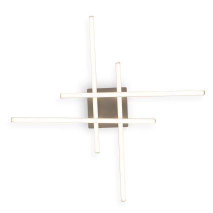 Brilagi - STRIPES LED Ceiling Light 37W/230V 68x68 cm Silver