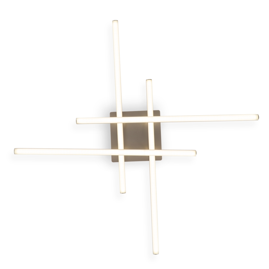 Brilagi - STRIPES LED Ceiling Light 37W/230V 68x68 cm Silver