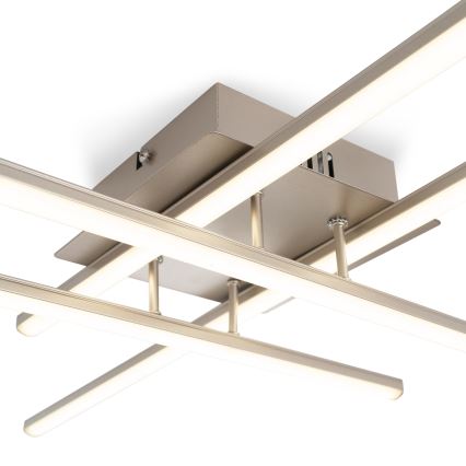 Brilagi - STRIPES LED Ceiling Light 37W/230V 68x68 cm Silver