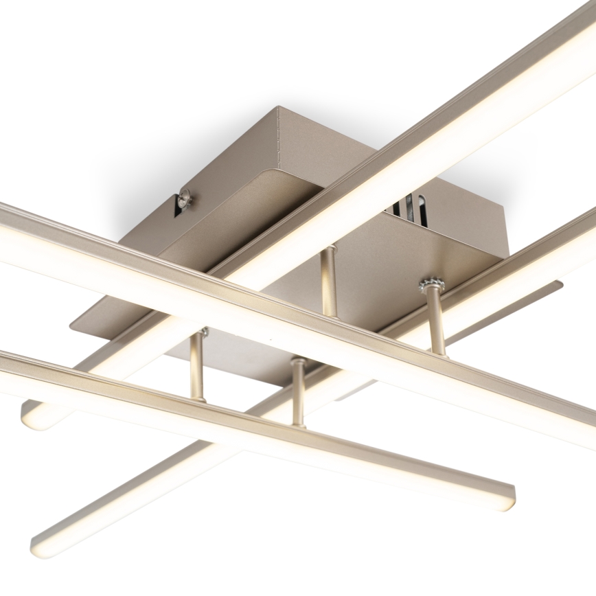 Brilagi - STRIPES LED Ceiling Light 37W/230V 68x68 cm Silver