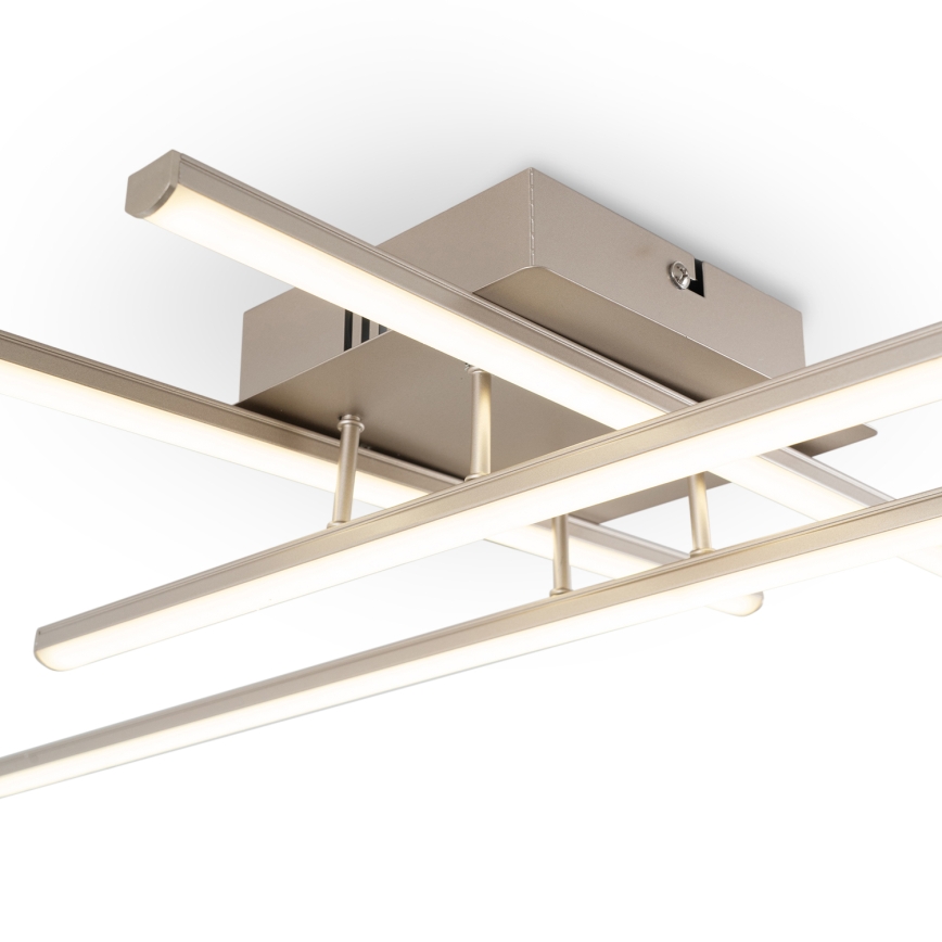 Brilagi - STRIPES LED Ceiling Light 37W/230V 68x68 cm Silver