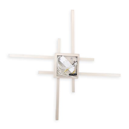 Brilagi - STRIPES LED Ceiling Light 37W/230V 68x68 cm Silver