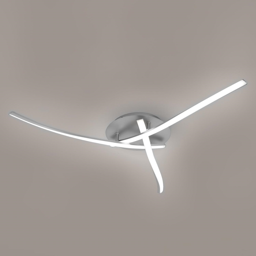 Brilagi - STRIPES LED Ceiling Light LED/24W/230V Ø 64 cm, Silver