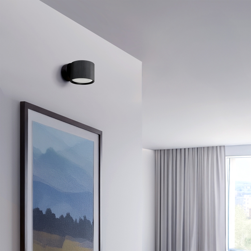 BRILAGI - LED RGB+CCT Dimmable wall-mounted spotlight STRIPY 1xGX53/14W/230V 2700-6500K Wi-Fi Tuya black