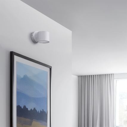 BRILAGI - LED RGB+CCT Dimmable Wall Spotlight STRIPY 1xGX53/14W/230V 2700-6500K Wi-Fi Tuya White