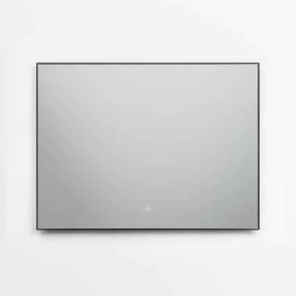 Brilagi - SUELLO LED Bathroom Mirror LED/28W/230V 60x80 cm Black IP44 CRI 90 Dimmable + CCT