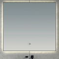 Brilagi - SUELLO LED Bathroom Mirror LED/24W/230V 60x60 cm Black IP44 CRI 90 Dimmable + CCT