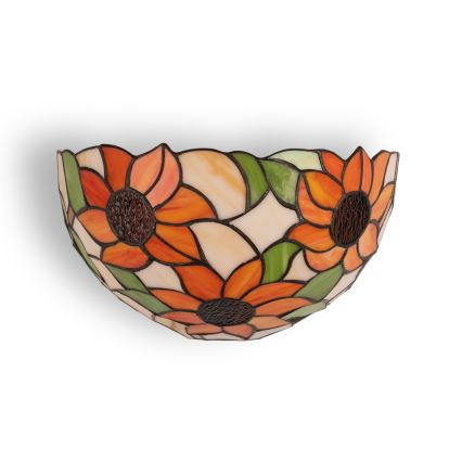 Brilagi - SUNFLOWER Tiffany stained-glass wall lamp 1xE14/40W/230V
