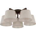 Brilagi - Surface-mounted ceiling light LATTE 5xE27/60W/230V pine/cream