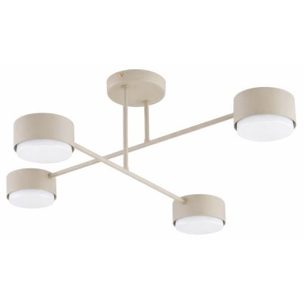 Brilagi - Surface-mounted ceiling light MONO 4xGX53/12W/230V beige