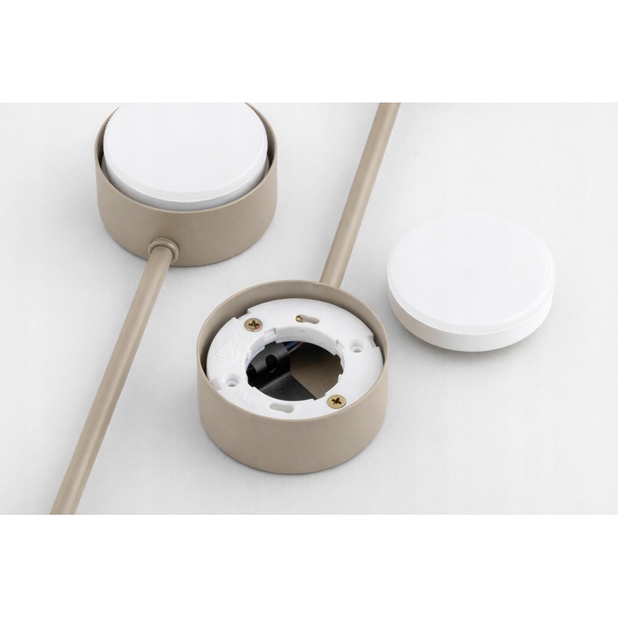 Brilagi - Surface-mounted ceiling light MONO 4xGX53/12W/230V beige