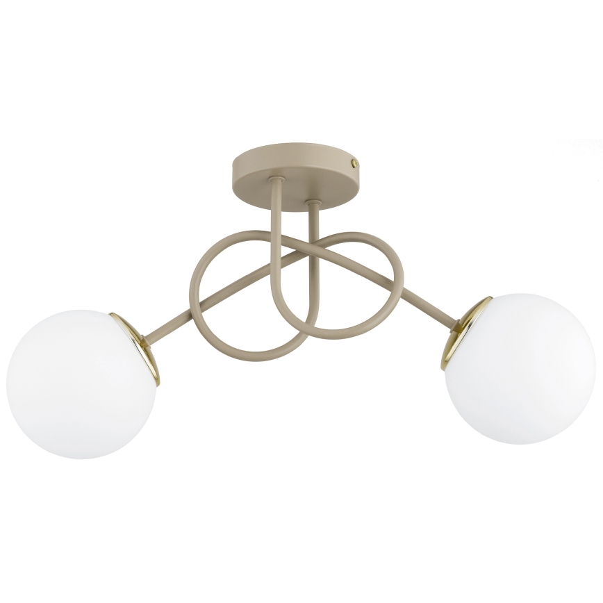 Brilagi - Surface-mounted chandelier 2xE27/60W/230V beige/gold