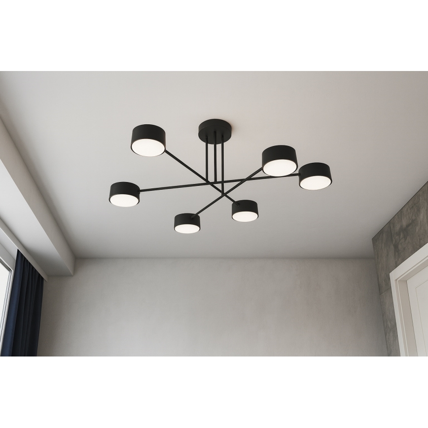 Brilagi - Surface-mounted chandelier 6xGX53/12W/230V black