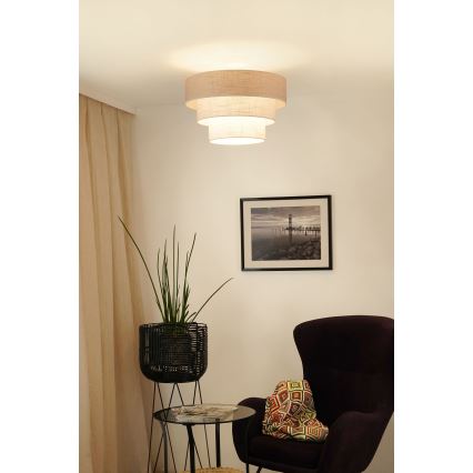 Brilagi - Surface-mounted chandelier ALASKA LUNETA 1xE27/15W/230V d. 45 cm grey/creamy