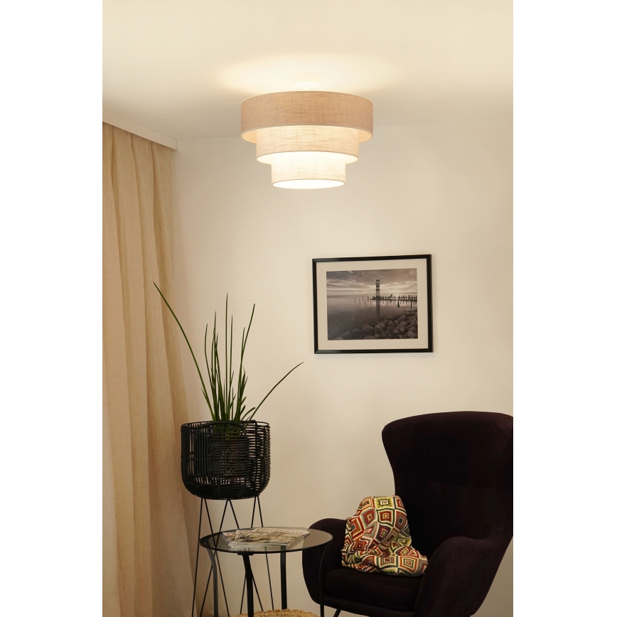 Brilagi - Surface-mounted chandelier ALASKA LUNETA 1xE27/15W/230V d. 45 cm grey/creamy