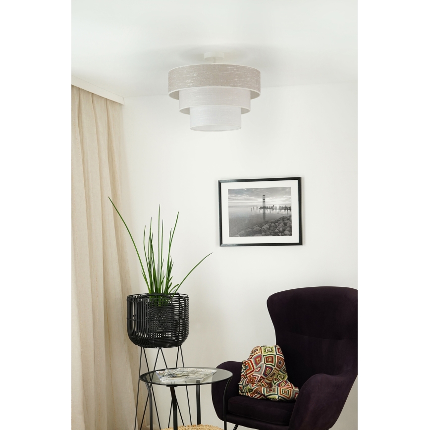 Brilagi - Surface-mounted chandelier ALASKA LUNETA 1xE27/15W/230V d. 45 cm grey/creamy