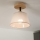 Brilagi - Surface-mounted chandelier ANTHONY 1xE14/60W/230V oak/beige