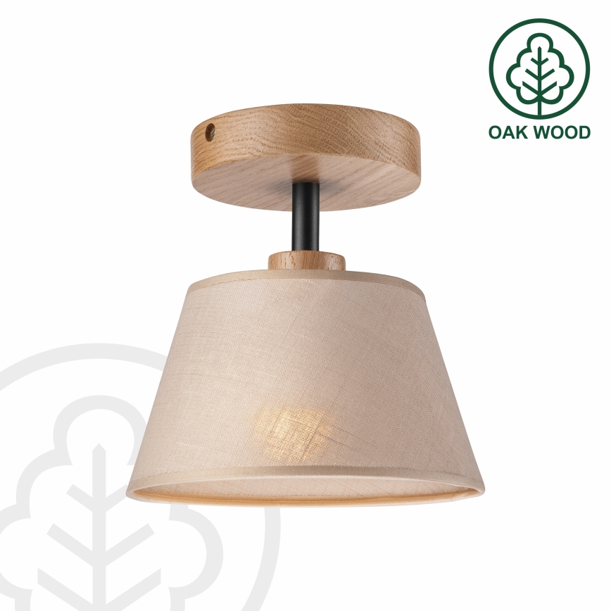 Brilagi - Surface-mounted chandelier ANTHONY 1xE14/60W/230V oak/beige