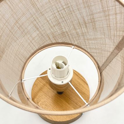 Brilagi - Surface-mounted chandelier ANTHONY 1xE14/60W/230V oak/beige