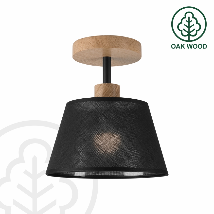 Brilagi - Surface-mounted chandelier ANTHONY 1xE14/60W/230V oak/black