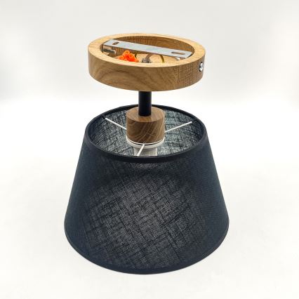 Brilagi - Surface-mounted chandelier ANTHONY 1xE14/60W/230V oak/black