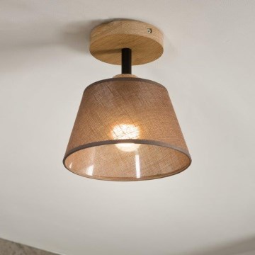 Brilagi - Surface-mounted chandelier ANTHONY 1xE14/60W/230V oak/brown