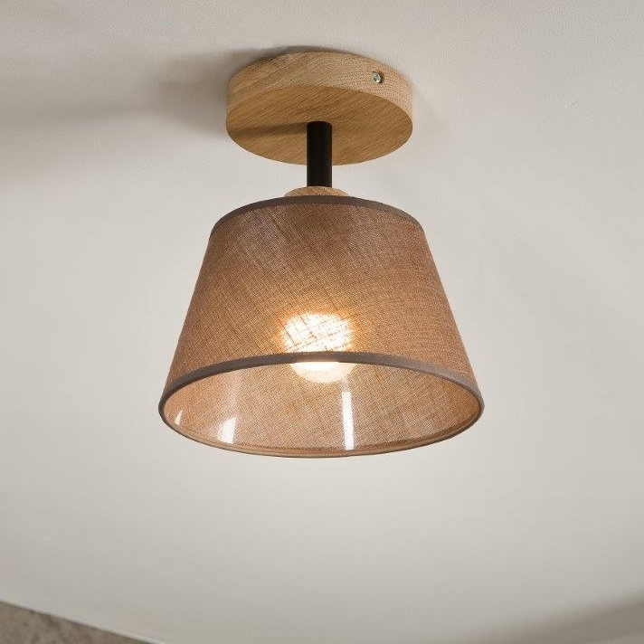 Brilagi - Surface-mounted chandelier ANTHONY 1xE14/60W/230V oak/brown