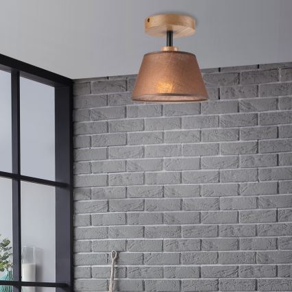 Brilagi - Surface-mounted chandelier ANTHONY 1xE14/60W/230V oak/brown